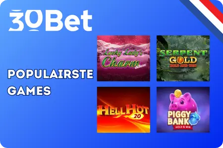 Populaire slots bij 30Bet Casino
