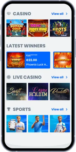 30Bet Casino persoonlijk account met casino, live casino en sportsbook-overzicht